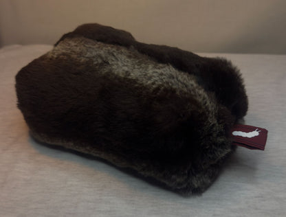 Upcycled Furry Coat Box Pouch